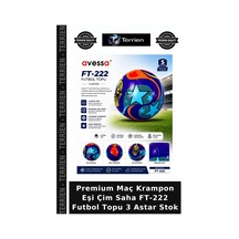 Premium Maç Krampon Eşi Çim Saha Ft-222 Futbol Topu 3 Astar Stok Çok Renkli