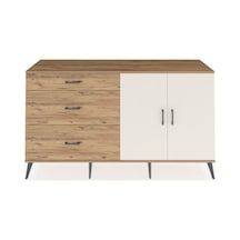 Hyperion Konsol 2 Raflı 3 Çekmeceli 2 Kapaklı 176x44x99 Çam-aytaşı/çam Atlas Çam/aytası - Atlas Çam