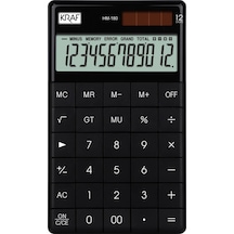 12 Hane Masaüstü Hesap Makinesi Hm-180 Bk Siyah Diğer