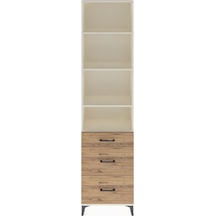 Arges Dolap 4 Raflı 3 Çekmeceli 60x30x243 Aytaşı-çam Aytaşı