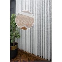 Evdepo Home Sarmaşık Kullanıma Hazır Tül Perde