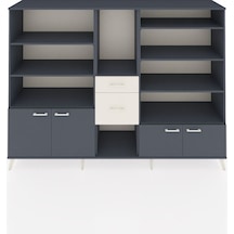 Hyperion Dolap 10 Raflı 2 Çekmeceli 4 Kapaklı 220x44x163 Antrasit Antrasit-antrasit/aytaşı Hyperion Dolap 10 Raflı 2 Çekmeceli 4 Kapaklı 220x44x163 Antrasit Antrasit-antrasit/aytaşı