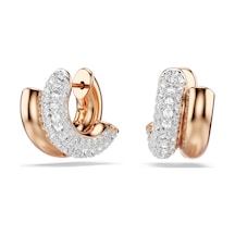 5738198 Swarovski Küpe Dextera:mn Hoop Whı/ros Metalik
