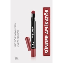 Flormar Hafif Yapılı Mat Dudak Pudrası (Pembe) - Lightweight Lip Powder - 006 Precious - 8682536007481