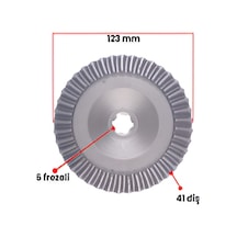 General Power Ayna Dişli Üst Yeni Tip 7 Hp 123 Mm Çap / 41 Diş / 6 Frezeli