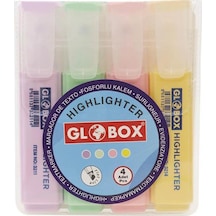 Globox Pastel Fosforlu Karışık 4'lü Kalem Seti