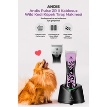 Andis Pulse Zr Iı Kablosuz Wild Yedek Bataryalı Kedi Köpek Tıraş Makinesi