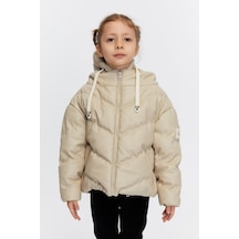 Benitto Kids Kız Çocuk Şişme Mont 51320 Bej