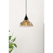 Special Tekli Siyah Model Modern Füme Camlı Sarkıt Avize Siyah Tek Ebat 3507-1blkfümecam Genel