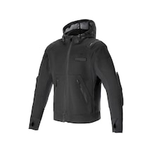 Alpinestars Moflow Air Tech Hoodie Korumalı Motosiklet Montu Siyah Siyah