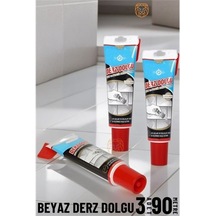 Transformacion Beyaz Derz Dolgu Macunu 3 Tüp 90 Metre Hatfix 719825