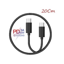 Ally Type-c -to Type C 60w Qc3.0a Hızlı 0.20cm Kısa Şarj Kablosu- 5775