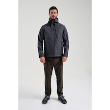 Exuma 2311100 Erkek Antrasit Yağmur Rüzgar Geçirmez Softshell Özellikli Mont 001