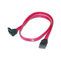 Digitus Ak-400104-005-r 0.50 Mt Sata To Sata Dişi-dişi 90 Derece Ul Kırmızı Sata Kablosu