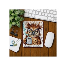 Baykuş Baskılı Oyuncu Mousepad 028