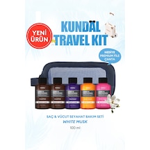 Kundal Travel Kit White Musk Saç & Vücut Seyahat Bakım Seti