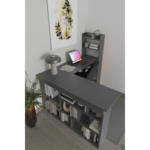 Venedik 13 Raflı Çalışma Masası, Antrasit