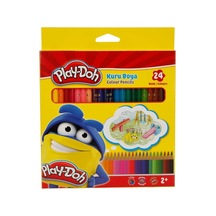 Play-doh 24 Renk Boya Kalemi Tam Boy Play-ku003 Karışık