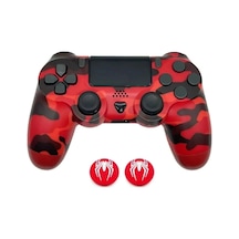 Joystick Bluetooth Bağlantılı Kırmızı Renk Playstation 4 Uyumlu Hızlı Şarj Destekli