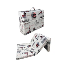 Viphomeconcept Istanbul Desen Katlanır Tek Kişilik Portatif Sünger Yatak 80X180