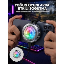 Rgb Led Telefon Soğutucu Fan Yüksek Hızlı Soğutma Oyuncu Cooler Yeni Nesil - Lisinya
