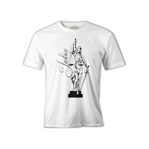 Simge - Adalet Beyaz Erkek Tshirt