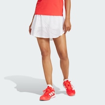 Whıte Adidas Kadın Tenis Etek Tennis Pro Climacool+ Print Skirt Jd6091 Beyaz