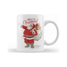 Yılbaşı Yeni Yıl Konseptli Merry Christmas Santa Noel Baba Kupa Bardak Porselen Karışık