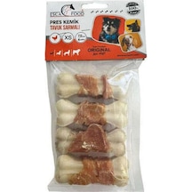 Esca Food Tavuk Eti Sargılı Beyaz Pres Kemik Köpek Ödül Maması 4'lü 7.5 CM