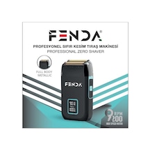 Fenda Zero Shaver 9200 Rpm Metal & Göstergeli Tıraş Makinesi Siyah Fndsklks0008bl
