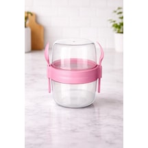 Emilahome Take'n Go 800 Ml Beslenme Kabı &yoğurt Kabı & Mama Kabı Pembe - 868440748 Pembe