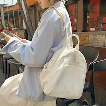 Novahub Naylon Küçük Sırt Çantası Kadın Hafif İş Seyahat Sırt Çantası Yeşil Yeşil