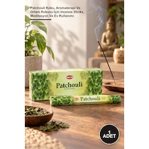 1 Adet Precious Patchouli Aromalı Çubuk Tütsü Patchouli Koku, Aromaterapi Ve Ortam Kokusu İçin Incense Sticks, Meditasyon Ve Ev Kullanımı