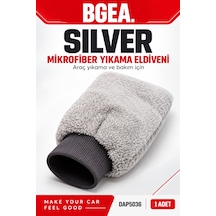 Bgea Silver Mikrofiber Araç Yıkama Eldiveni Gri 1 Adet Dap5036