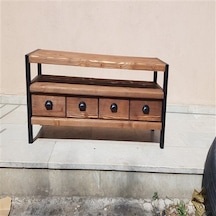 Dogal Ahşap Tv Ünitesi 200 Açık Ceviz