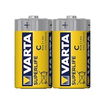 Varta Superlife Çinko Orta C Boy Pil 24'lü Paket