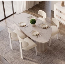 Rana Mdf Yemek Masası+6 Sandalye Aytaşı