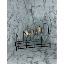 Tencere Kapak, Tabak, Tava, Ve Sahan Düzenleyici Organizer Metal 32 X 23 Siyah Tr Diğer