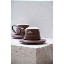Acar 7459 Blush 2 Li Kahve Fincan Takımı Bordo Mavi