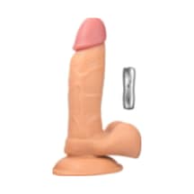 Hızlı Express Tam Realistik Titreşimli 19 CM Güçlü Vantuzlu Dildo Penis