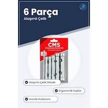 Kovan Anahtarı Seti 6 Parça Alaşımlı Çelik Anahtar Takımı Arıcılı
