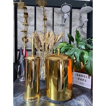 İsaoğlu Yapı Parlak Gold Zen Design Vintage Banyo Çöp Kova Ve Fırça Seti Gold Altın İsaoğlu Yapı Parlak Gold Zen Design Vintage Banyo Çöp Kova Ve Fırça Seti Gold Altın