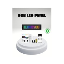 Rgb Led Panel Mobil Uyumlu, Yazı Ve Gıf Destekli, Usb Bağlantılı Dekoratif Ekran