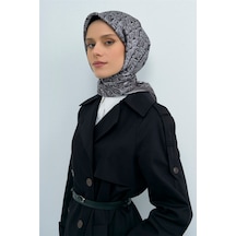 Armine İpek Eşarp 2026 Yaz - 9518-01 Füme Twill