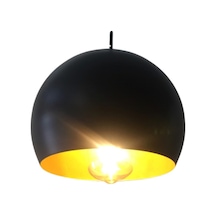 Riolight Retro Siyah Içi Sarı Metal Sarkıt (549747798)