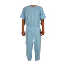 Caretex EH-4 Sırt Fermuarlı Alzheimer Erkek Hasta Tulumu M