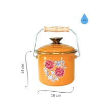 Bonera Emaye Bakraç 18 Cm Hardal Sarısı Hardal Sarı