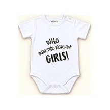 Babylimon Who Run The World-girls Baskılı Beyaz Zıbın Beyaz - 132208472 Beyaz