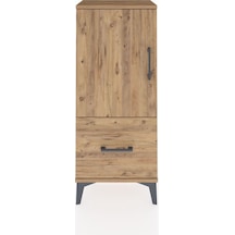 Arges Komodin 2 Raflı Tek Çekmeceli Tek Kapaklı 44x30x106 Çam-çam Atlas Çam