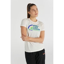Hummel Barıs Kısa Kollu Tişört 912072-9003 Beyaz Hummel Barıs Kısa Kollu Tişört 912072-9003 Beyaz